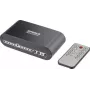 SpeaKa Professional SP-SW-200 4x2 Toslink-Umschalter mit Fernbedienung, Aluminiumgehäuse
