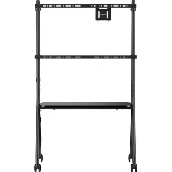 SpeaKa Professional SP-TVC-1600 TV-Rollwagen 49 Zoll-80 Zoll höhenverstellbarer Bodenständer mit AV-Ablage und Kameraablage (SP-14375748)