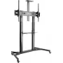 SPEAKA PROFESSIONAL SP-TVC-600 TV-Rollwagen für 60 inch-100 inch Bildschirme, höhenverstellbar, 100 kg Traglast, feststellbare Rollen, Schwarz SP-10446752