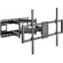 SpeaKa Professional SP-TVM-1300 TV-Wandhalterung für 60-120 Zoll TVs, neig- und schwenkbar, 120 kg Traglast, Schwarz