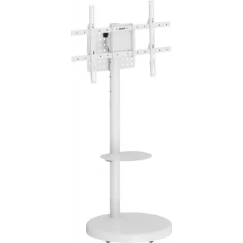 SpeaKa Professional SP-TVS-800 höhenverstellbarer, neigbarer TV-Bodenständer für 37-86 Zoll Bildschirme, VESA 200x200 bis 800x500, 50 kg, Schwarz