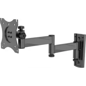 SpeaKa Professional SP-WMM-201S Einzel-TV-Wandhalterung für 13 Zoll-30 Zoll Bildschirme, neigbar, VESA 75x75/100x100, 20 kg, Schwarz SP-9493256