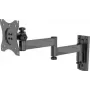 SpeaKa Professional SP-WMM-201S Einzel-TV-Wandhalterung für 13 Zoll-30 Zoll Bildschirme, neigbar, VESA 75x75/100x100, 20 kg, Schwarz SP-9493256