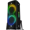 Party-Box Lautsprecher SVEN PS-1250, Schwarz (300W, TWS, IPx4, Bluetooth, FM, USB, microSD, LED-Display, 13500mAh)