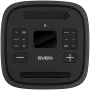 Party-Box Lautsprecher SVEN PS-1250, Schwarz (300W, TWS, IPx4, Bluetooth, FM, USB, microSD, LED-Display, 13500mAh)