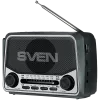 Lautsprecher SVEN SRP-150, Grau (3W, Bluetooth, FM/AM/SW, USB, microSD, Taschenlampe, Akku)