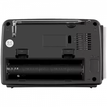 Lautsprecher SVEN SRP-150, Grau (3W, Bluetooth, FM/AM/SW, USB, microSD, Taschenlampe, Akku)