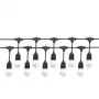 SPECTRUM GIRLND 10M 10XE27 WOJ+14342 CMB - 10m Lichterkette für den Außenbereich, 10x E27-Fassungen, IP44, Schwarz