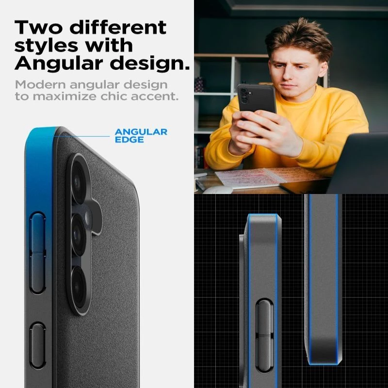 Spigen Essential SandBlast Case für Samsung Galaxy M55 5G - Matt Schwarz