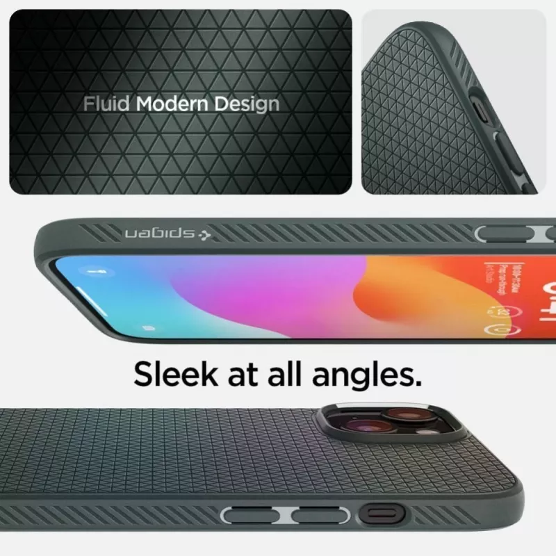 Spigen Liquid Air Case für iPhone 15 - Abyss Green