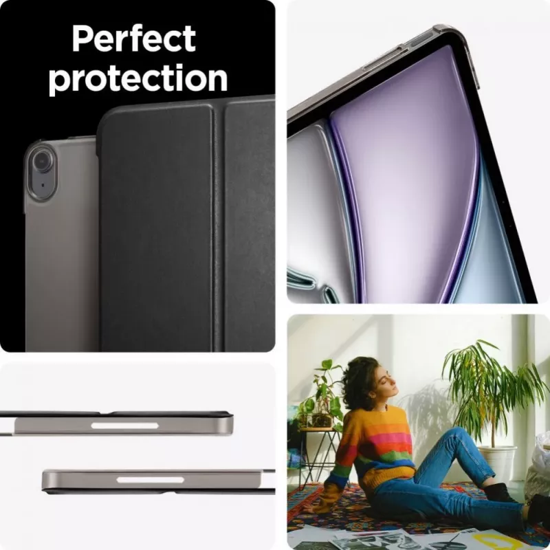 Spigen Smart Fold Case für iPad Air 13 inch 2024 - Schwarz