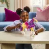 SPINMASTER Unicorn Academy - Einhorn Leaf (28 cm, mit echter Mähne und Schweif, abnehmbarem Zaumzeug, Sattel und Bürste)