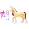 SPINMASTER Unicorn Academy - Einhorn Leaf (28 cm, mit echter Mähne und Schweif, abnehmbarem Zaumzeug, Sattel und Bürste)