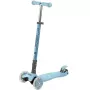 SPOKEY Plier 3-Rad-Balance-Scooter für Kinder, Blau, Lean-to-Steer, LED-Räder, verstellbarer Lenker 62-72 cm, max. 50 kg