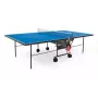 Sponeta S 1-13e Outdoor Tischtennisplatte mit Netz, 4 mm blaue Spielfläche