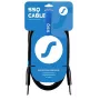 SSQ JMPJMP7 - 6,35mm TS Mono-Klinken-Instrumentenkabel - 7 m, Schwarz