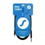SSQ MiJS2 - 3,5mm auf 6,3mm Stereo-Klinke Audiokabel, 2m, Schwarz