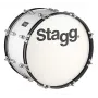 Stagg MABD-2012 Marching Bass Drum 20 Zoll x 12 Zoll Weiß