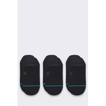 Stance Icon No Show 3er Pack Sneaker Socken Schwarz 3 Paar
