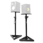 STAND4ME MON 1 MKII Set aus 2 Monitorständern - Teleskop-Höhenverstellung 800-1300 mm, Stahl, Schwarz, 20 kg Belastung