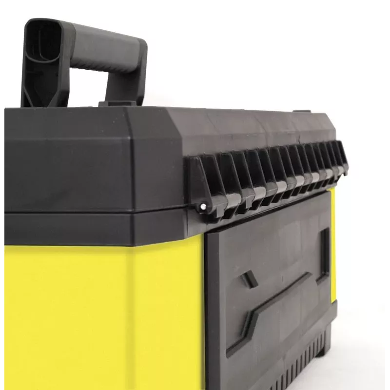 Stanley 1-95-614 Aufbewahrungsbox für Kleinteile/Werkzeug, Metall/Kunststoff, Schwarz/Gelb