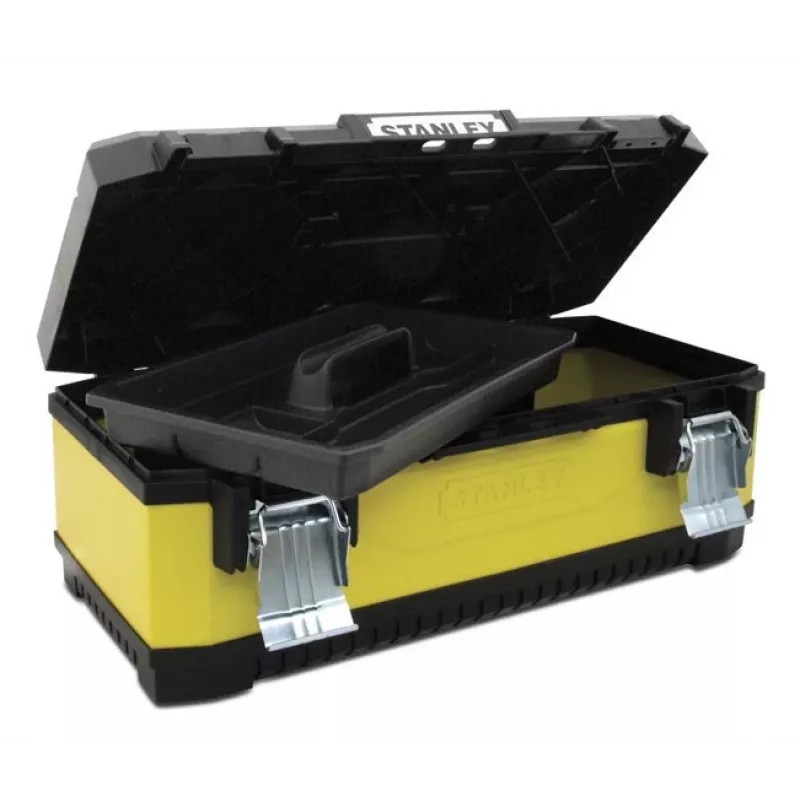 Stanley 1-95-614 Aufbewahrungsbox für Kleinteile/Werkzeug, Metall/Kunststoff, Schwarz/Gelb