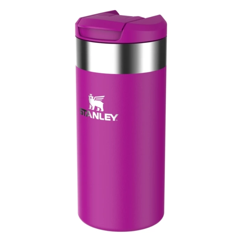 STANLEY 1913 AeroLight Transit Mug 0,35L Lila - Thermos doppelwandig vakuumisolierter Reisebecher, auslaufsicherer DrinkLock Deckel, 6h heiß / 12h kalt, ultraleichter Edelstahl