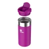 STANLEY 1913 AeroLight Transit Mug 0,35L Lila - Thermos doppelwandig vakuumisolierter Reisebecher, auslaufsicherer DrinkLock Deckel, 6h heiß / 12h kalt, ultraleichter Edelstahl