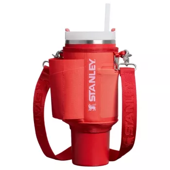 STANLEY All-Day Quencher Carry-All Tragetasche für 1,18L Thermobecher mit Strohhalm, Korallenrot-Orange