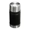 STANLEY Classic Legendary Thermobehälter 0,71L Mattschwarz mit isoliertem Deckel als Schüssel und Spork