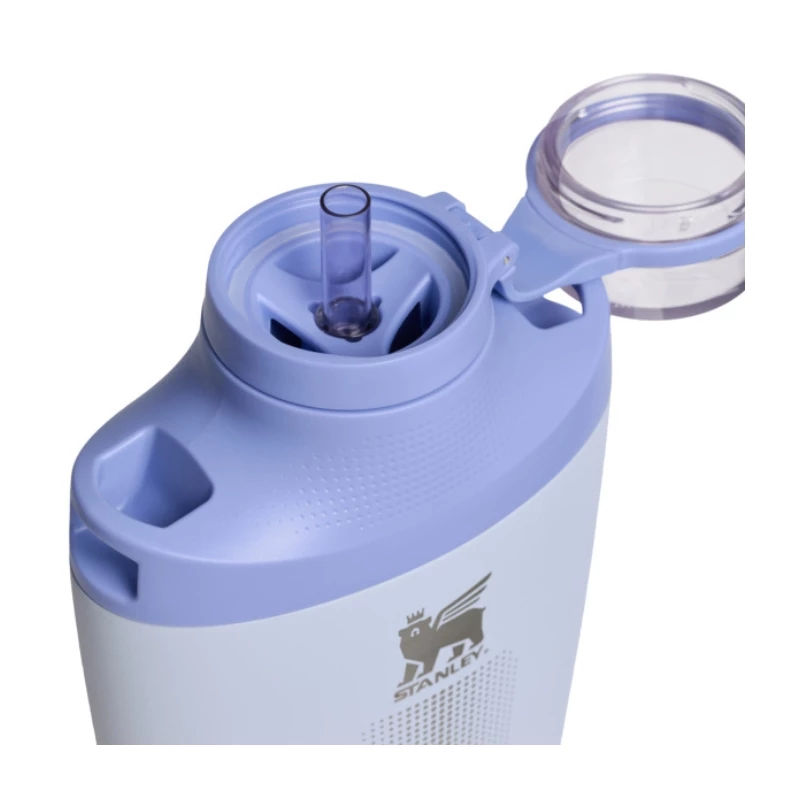 STANLEY Cross Bottle 0,68L Isolierflasche mit Schultergurt, Hellblau