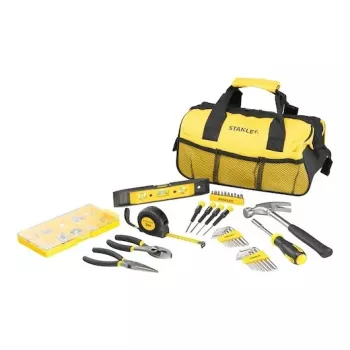 Stanley FatMax 16-teiliges Werkzeugset in gelber Tasche mit offenem Mund