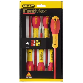 Stanley FATMAX 6-teiliges isoliertes Schlitz- und Kreuzschlitz-Set