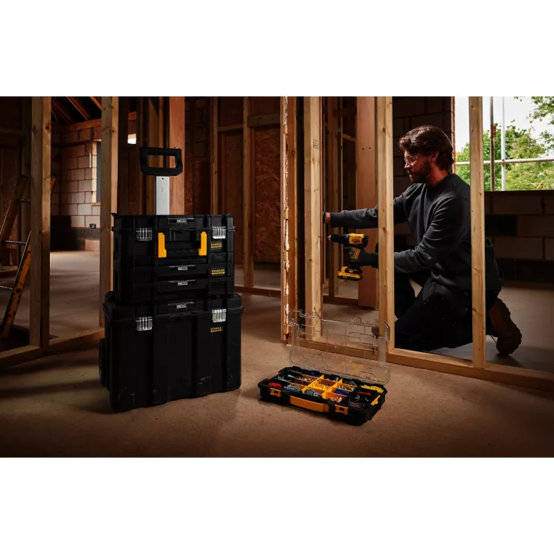 Stanley FatMax Pro-Stack FMST17838-1 Flachorganisator mit 20 Fächern, stapelbar