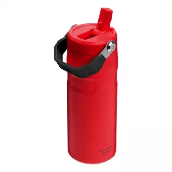 STANLEY IceFlow Bottle Flip Straw 2.0 0,47L Dunkelrot Thermosflasche mit Strohhalm