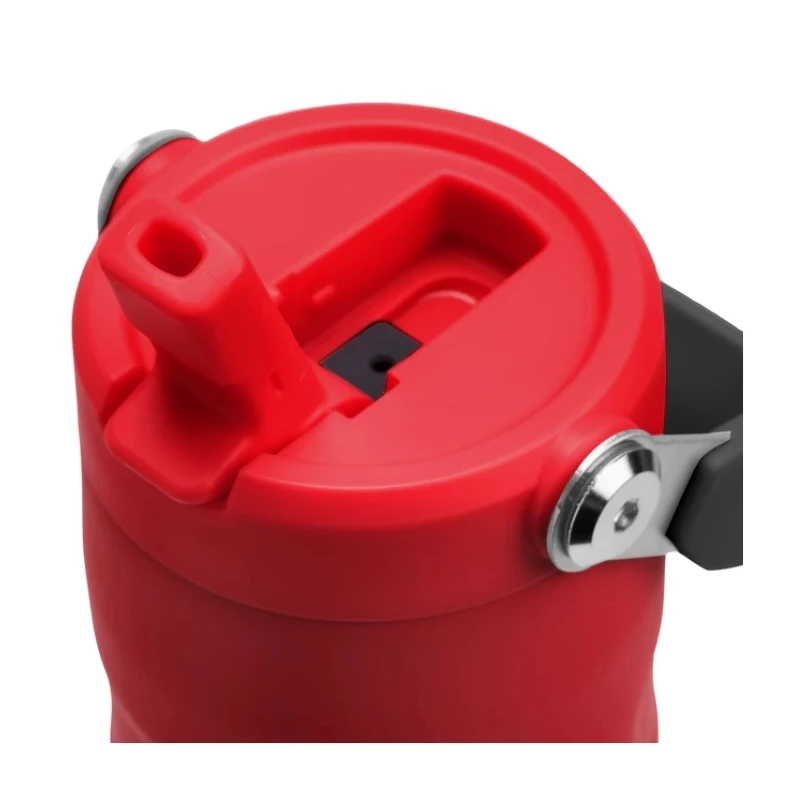 STANLEY IceFlow Bottle Flip Straw 2.0 0,47L Dunkelrot Thermosflasche mit Strohhalm