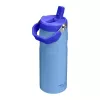 STANLEY IceFlow Bottle Flip Straw 2.0 0,47L Hellblaue Thermosflasche mit Strohhalm