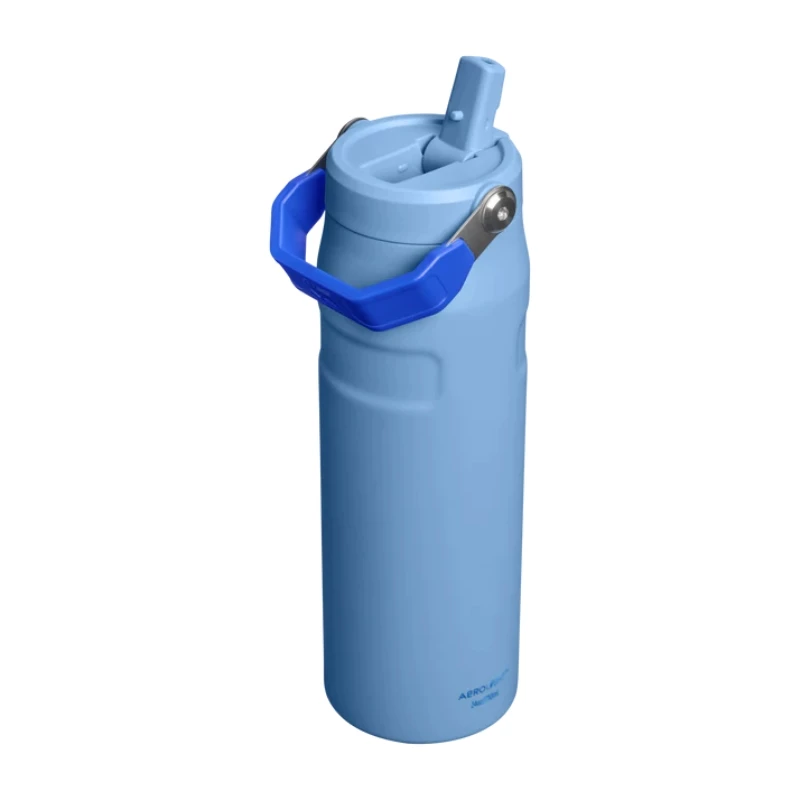 STANLEY IceFlow Bottle Flip Straw 2.0 0,71L Hellblaue Thermosflasche mit Strohhalm