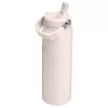STANLEY IceFlow Bottle Flip Straw 2.0 0,71L Hellrosa (Guava) - 24oz wiederverwendbare Edelstahl-Trinkflasche mit Flip-Strohhalm-Deckel, doppelwandig vakuumisoliert, auslaufsicher, BPA-frei, spülmaschinenfest