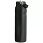 STANLEY IceFlow Bottle Flip Straw 2.0 1,06L schwarze Thermosflasche mit Strohhalm