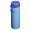 STANLEY IceFlow Bottle Twist Flip 0,71L Hellblau Vakuumisolierte Edelstahl-Trinkflasche mit Strohhalm