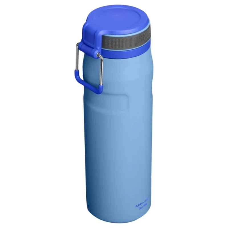 STANLEY IceFlow Bottle Twist Flip 0,71L Hellblau Vakuumisolierte Edelstahl-Trinkflasche mit Strohhalm