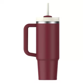 STANLEY Quencher H2.0 FlowState Tumbler 0,89L Dunkelrot mit Strohhalm