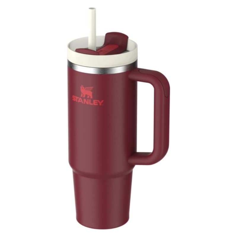 STANLEY Quencher H2.0 FlowState Tumbler 0,89L Dunkelrot mit Strohhalm