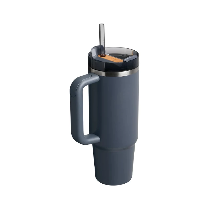 STANLEY Quencher H2.0 FlowState Becher 0,89L Grau mit Strohhalm