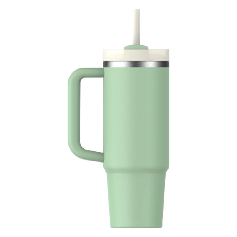 STANLEY Quencher H2.0 FlowState Becher mit Strohhalm 0,89L Pistazie