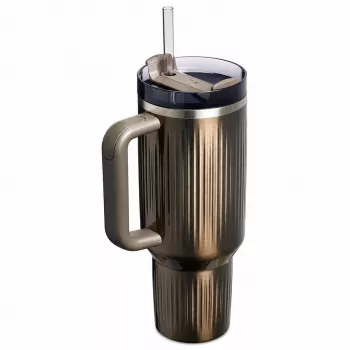 STANLEY Quencher H2.O Fluted Thermobecher 1,18 l GunMetal Shine