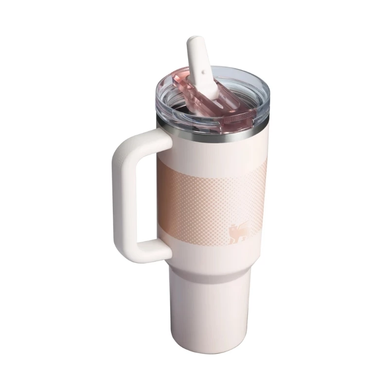STANLEY Quencher ProTour Flip Straw Tumbler 1,18L Hellrosa Thermobecher mit Strohhalm