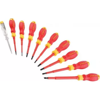 STANLEY STHT60032-0 6-teiliges Schlitz- und Kreuzschlitz-Schraubendreher-Set mit ergonomischen Zweikomponenten-Griffen