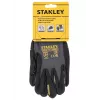 Stanley SY510L-QS Arbeitshandschuhe, Größe L (9) - Synthetikleder-Handfläche, Spandex-Rücken, Neopren-Bündchen, EN 388 zertifiziert, Schwarz/Gelb